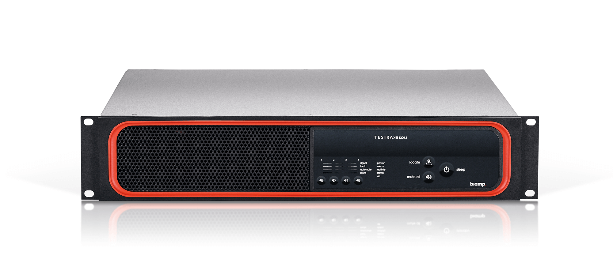 Biamp XEL 1200.1, Amplificador digital en red AVB asimétrico con un total de 1200W de potencia